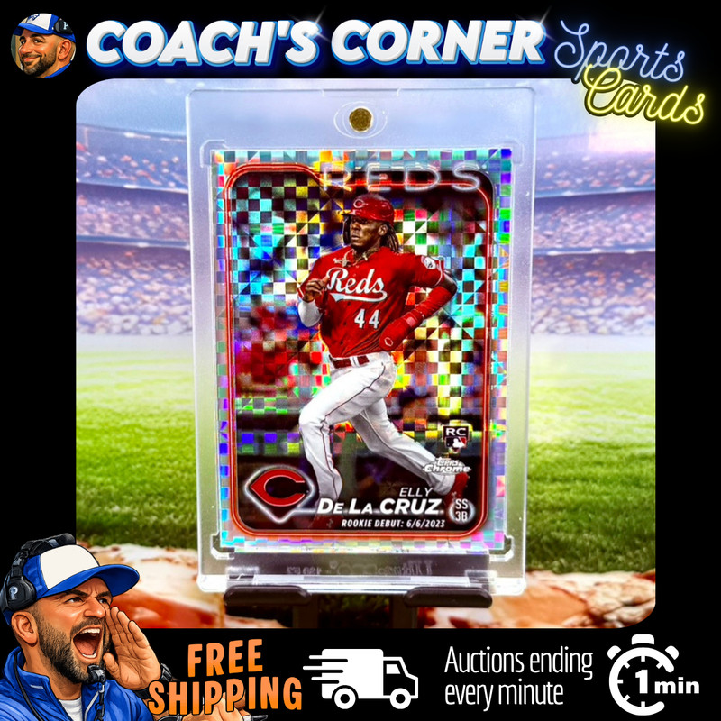2024 Topps Chrome Update Silver Xfractor Refractor Elly De La Cruz RC #USC150 🔥
