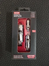 ICON A123US-3 PROFESSIONAL UNIVERSAL JOINT SOCKET ADAPTER SET 1/4" 3/8" 1/2"