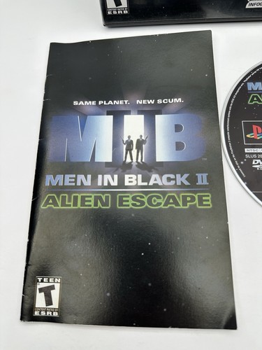 Men in Black II Alien Escape Sony PlayStation 2 PS2 Complete CIB Cleaned Tested - Picture 6 of 8
