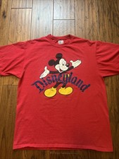 Vintage 90  s Red Mickey Mouse Disney Designs Walt Disney T-shirt Size XL USA