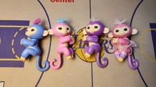 WowWee Fingerlings MONKEY 5" Electronic Toy Set of 4 and Mint.