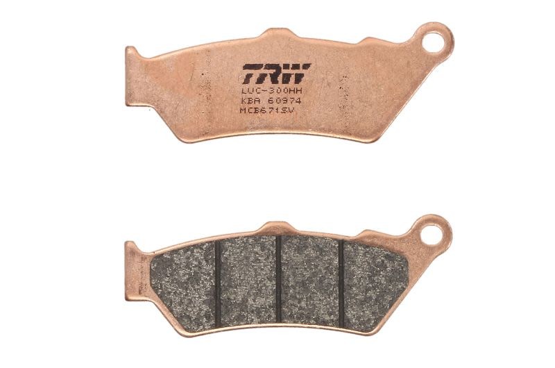 Plaquettes de freins avant TRW MCB671SV en métal fritté pour moto