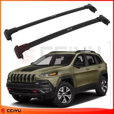 For 2015-2020 Jeep Cherokee Aluminum Roof Rack Cross Bar Luggage Carrier