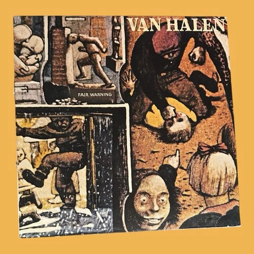 VAN HALEN Fair Warning 1981 FIRST PRESSING Vinyl LP VG/VG/G+ Warner Bros. VTG
