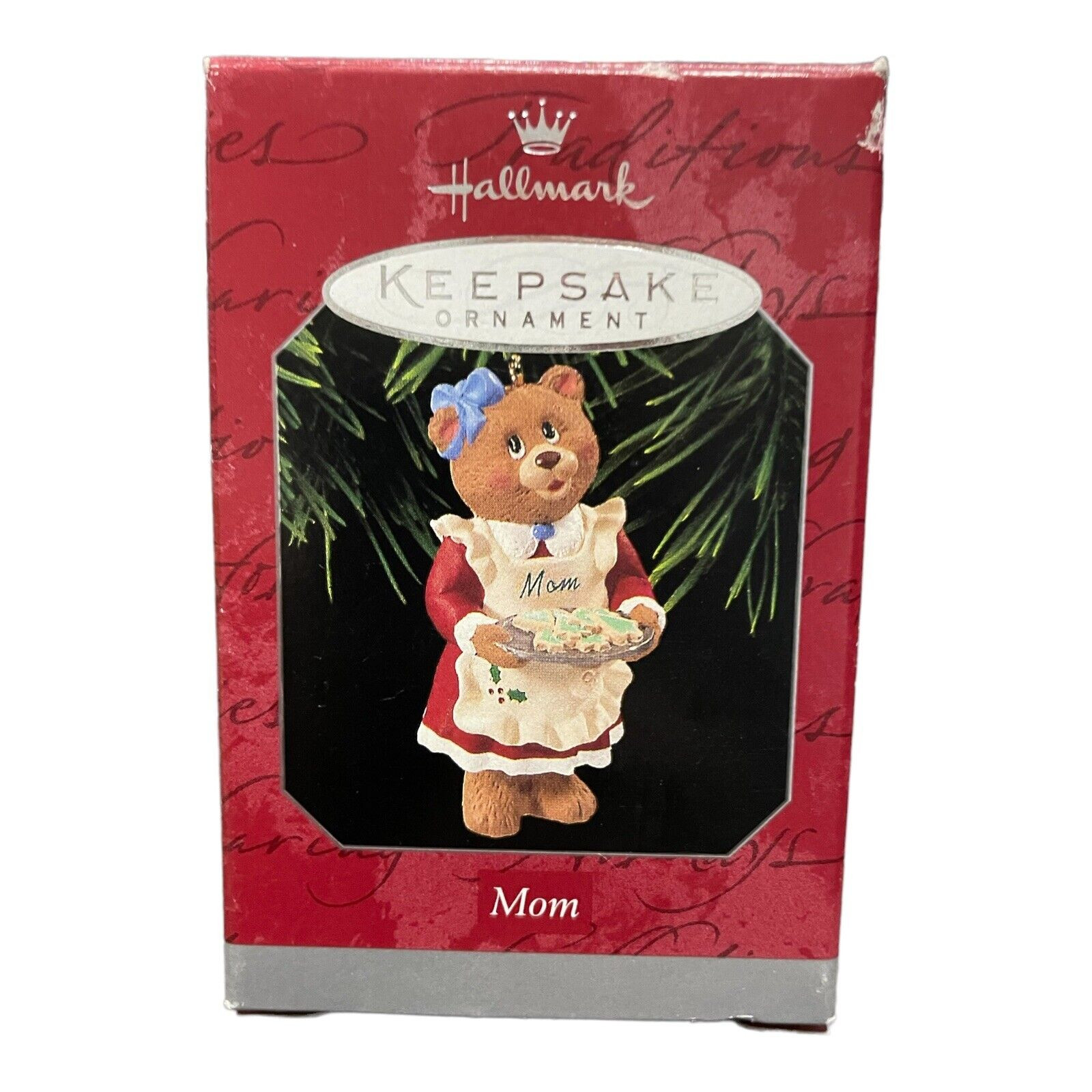 1998 Hallmark Keepsake Mom Bear Christmas Ornament Mom's Special Touch Collectible