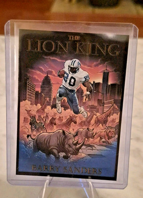  Detroit Urban Legends The Lion King Barry Sanders Custom Card