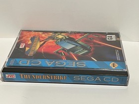AH-3 ThunderStrike Sega CD, Complete Case+Manual+Reg Card ~Tested/Nice Manual+CD
