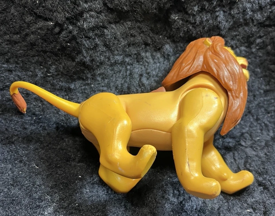 Vintage 1994 Mattel Disney The Lion King Fighting Action Mufasa Figure Works - Image 3 of 4