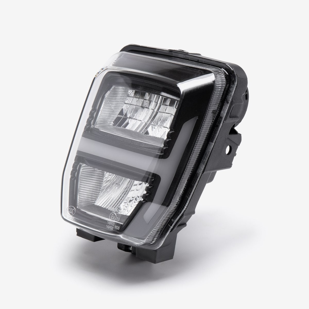 LED Headlight ECE Compliant Headlight Assembly Halogen Black Street Motorcycle