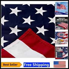 American 3X5 Flag - Durable Polycotton with Brass Grommets, Made in USA