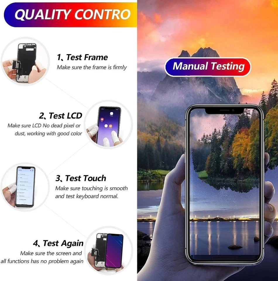 FHD Incell LCD For iPhone 11 FHD Display Digitizer Screen Replacement Repair Kit - Image 4 of 4