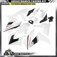 WOLFLINE Bodywork Fairing Kits For Honda CBR650R 2024-2025 White ABS Plastic
