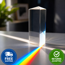 Educational Glass Prism - Spectral Reflection, Ideal Teaching and Photography To