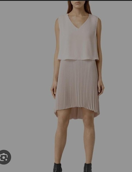 Women AllSaints Dress Beige 40 / L / 48