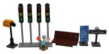 Lego semáforos, cámara de velocidad, señales de tráfico con banco y flores ¡¡NUEVO!!!