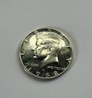 1968-S Proof Kennedy Half Dollar • Brilliant Mirror Finish • San Francisco Mint