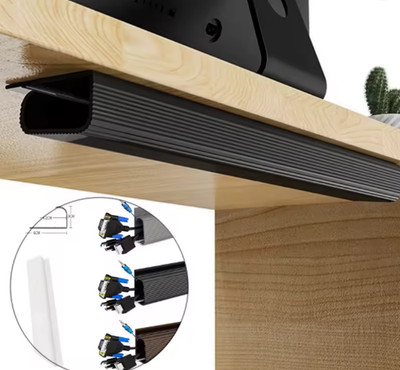 Schwarz Kanal Schreibtisch Kabel Organizer Kabelmanagement Zubehör Weiß Kabel Pro