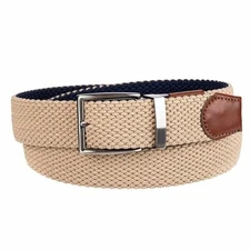 Tommy Bahama Men's Reversible Stretch Belt Size L/XL (38-42) Khaki/Navy NEW