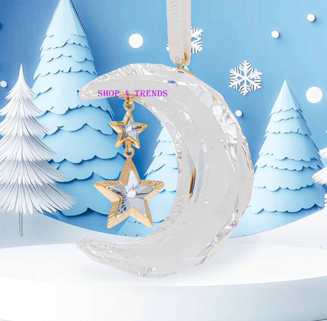 New w/ Gift Box 100% SWAROVSKI Brand 5686616 Crystal White Moon 3D
