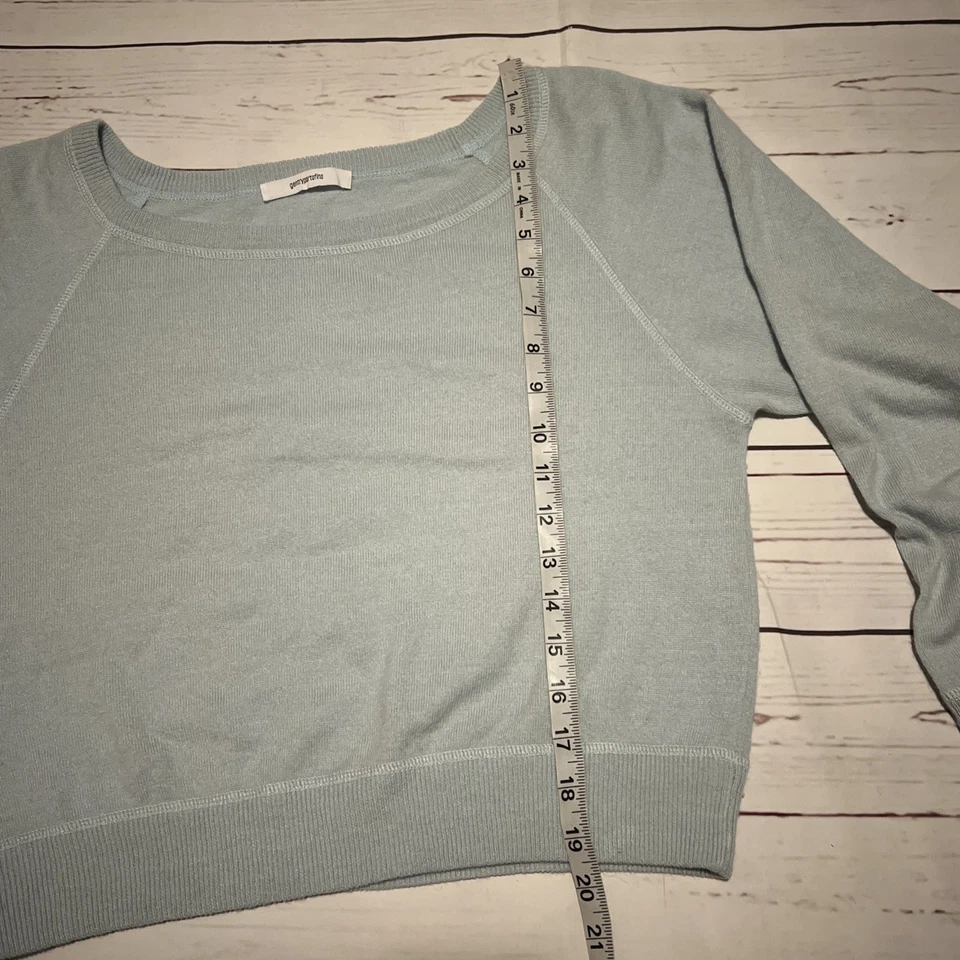 Suéter Portofino Hecho en Italia Azul CACHEMIRA Lino Cuello Barco Talla 42 EE. UU. 6 Mediano Foto 3 de 4