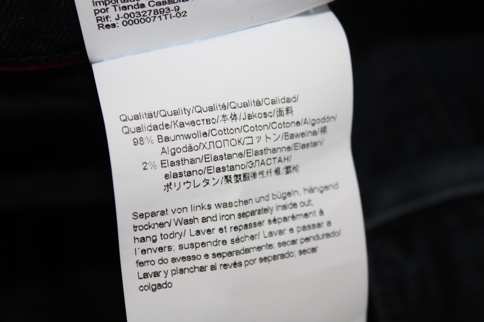 Mens Hugo Boss W32 L32 Jeans Tapered Black 708 Slim stretch 32R Taper HB thumbnail 19