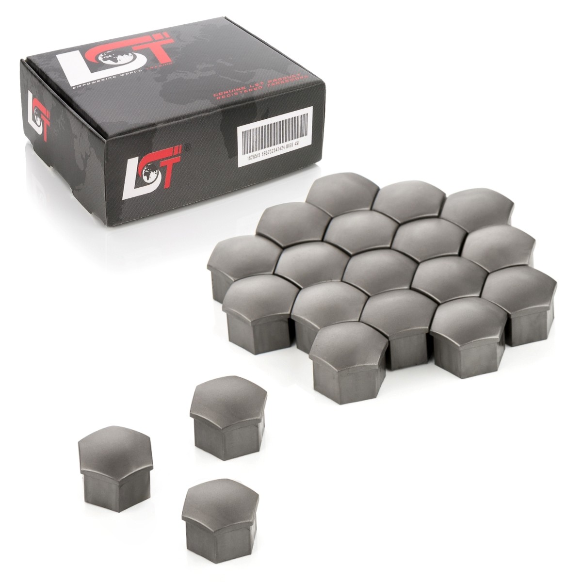 20X Wheel Nut Caps Set Gray 17 Mm For SAAB