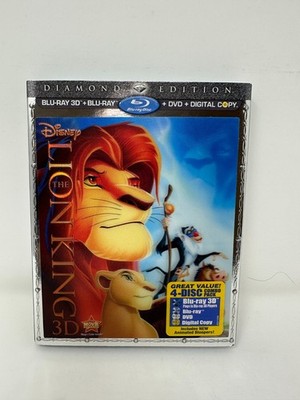 The Lion King (Blu-ray, 3D, DVD, 2011, Diamond Edition) Brand New & Sealed