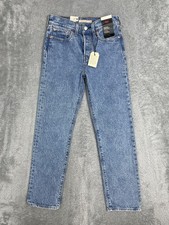 Levis Wedgie Straight Jeans Womens 25 X 28 Blue Medium Wash High Rise Slim Denim