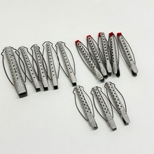 Vintage Mix Of Tip Top, Goody Aluminum Hair Clips Rollers USA Lot of 13