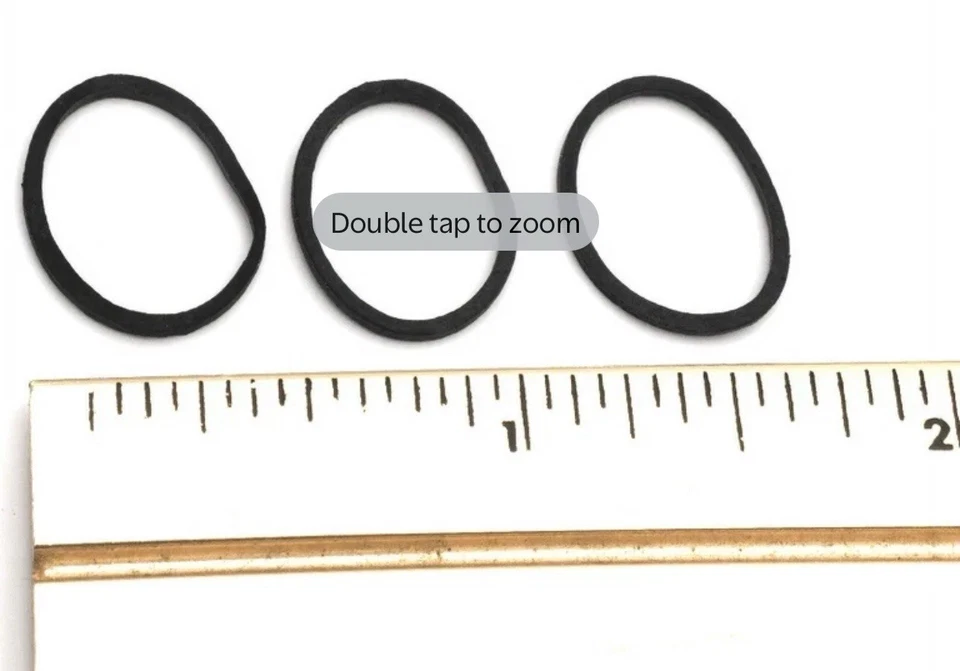 Paquete de 2 bandas de goma Annie 1000ct negras 1/2"" Foto 4 de 4