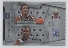 2009-10 Playoff Contenders Round Numbers Brandon Jennings Chris Paul #12 x1r