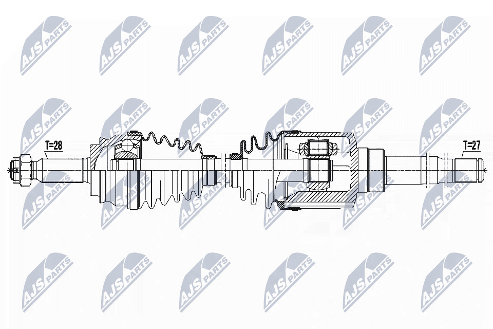 N.T.Y. NPW-CH-044.NTY Drive Shaft for JEEP