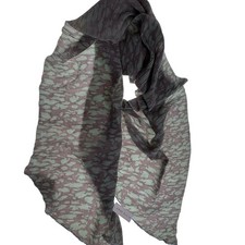 Anne Klein Lightweight Scarf Abstract Design Purple Green Stretch Gift Designer
