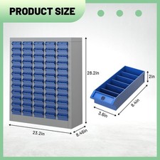 60 Drawers Parts Cabinet, Bolt & Nut Storage, Hardware Tool Organization Shelves