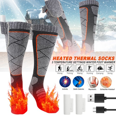 #ad #ad Electric Heated Socks 2200mAh Rechargeable Battery Men Women Winter Foot Warmer $21.95