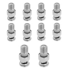 10PCS Professional BNC Male to F-Type Female Coaxial Adapter for CCTV System