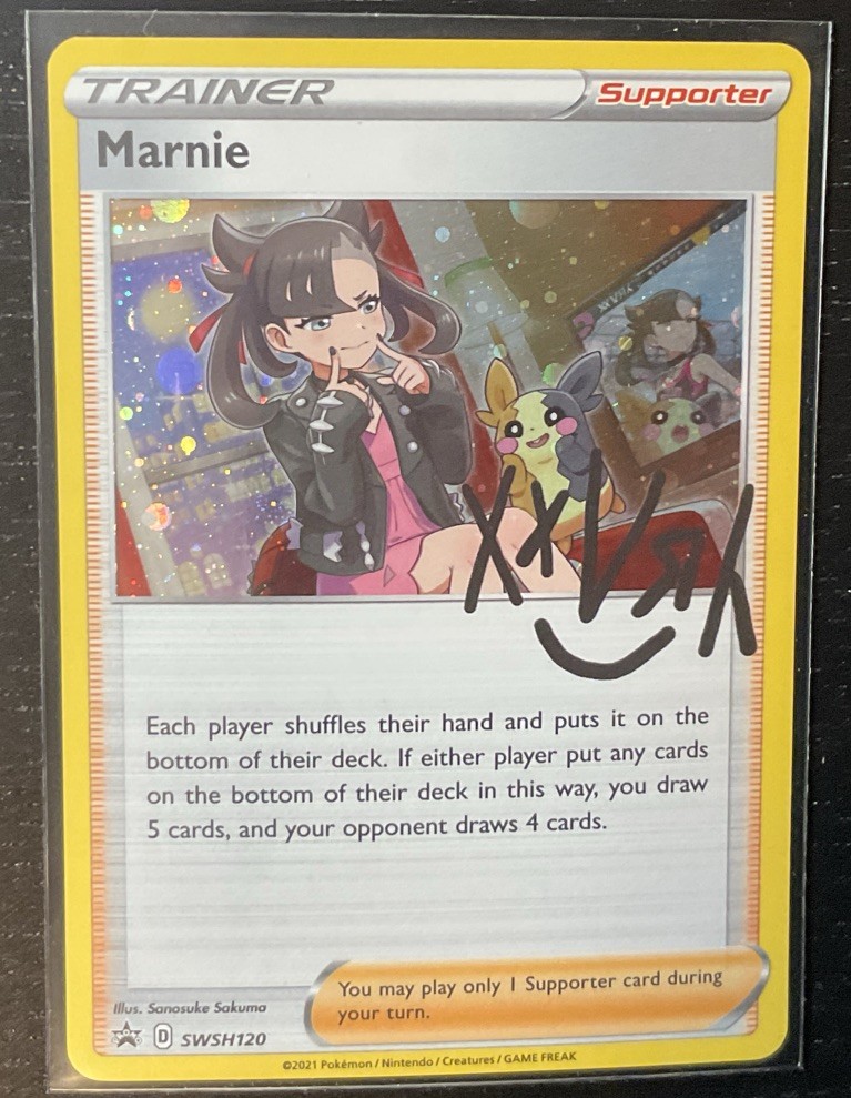 Pokemon Card- Marnie SWSH120 SWSH: Sword & Shield Promo Cards Holo NM