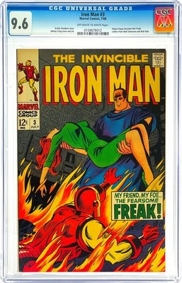 Iron Man #3 CGC 9.6 NM+ 1968 Marvel Comics Silver 