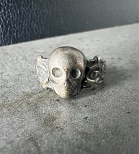 Bodenfund Patriotischer 835 Silber Ring Totenkopf Kantinenring TK ring 2WK