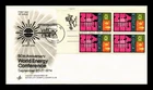 US COVER WORLD ENERGY CONFERENCE 50TH ANNIVERSARY FDC SCOTT 1547 ZIP BLOCK