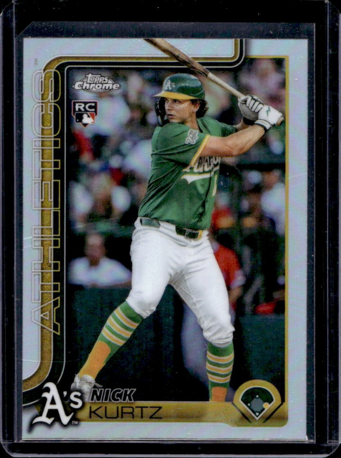 2025 Topps Chrome Update Nick Kurtz RC Refractor Rookie #USC178 Athletics