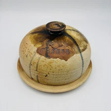 Handmade Stoneware Butter Keeper Cloche Cheese Dome Studio Art Pottery