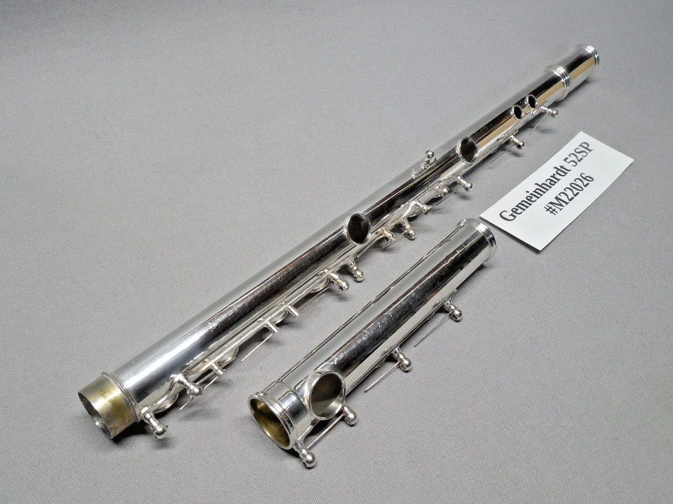 Flauta enchapada en plata Communhardt 52SP con estuche - Almohadillas nuevas pulidas reacondicionadas Foto 4 de 4