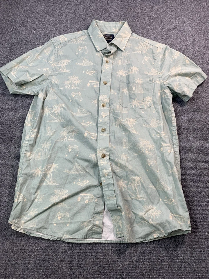 Pendleton Shirt Mens Small Green Floral Short Sleeve Button Up Casual Beach - Image 2 of 4