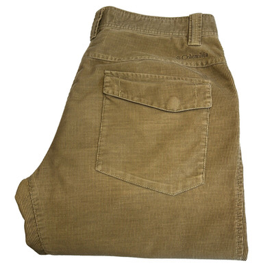 Columbia Cord Chino Hose Herren Hose W34 L31 Beige Straight Omni Shield