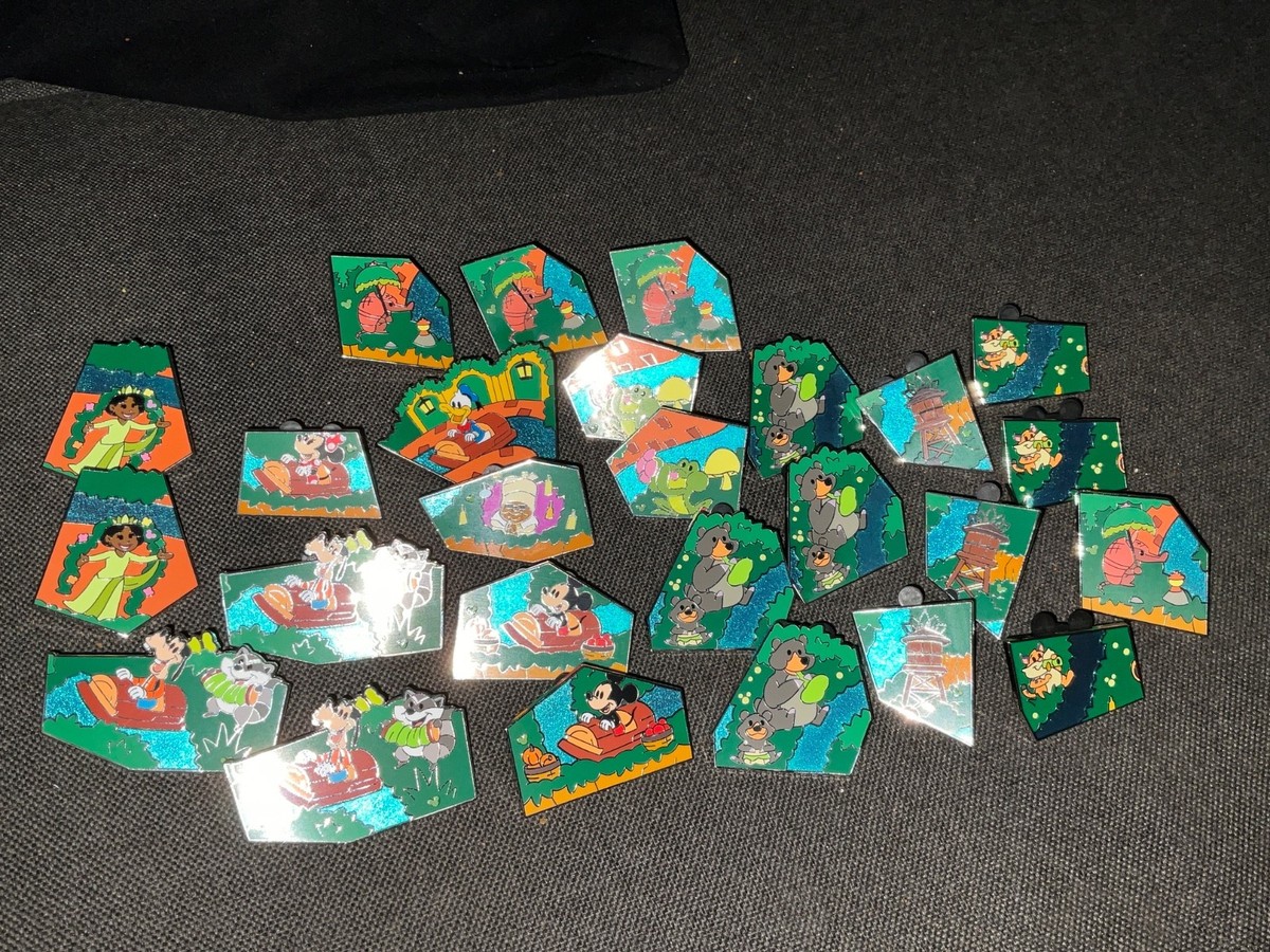 Disneyland Tiana's Bayou Adventure Attraction Map Puzzle Mystery Pins - You Pick