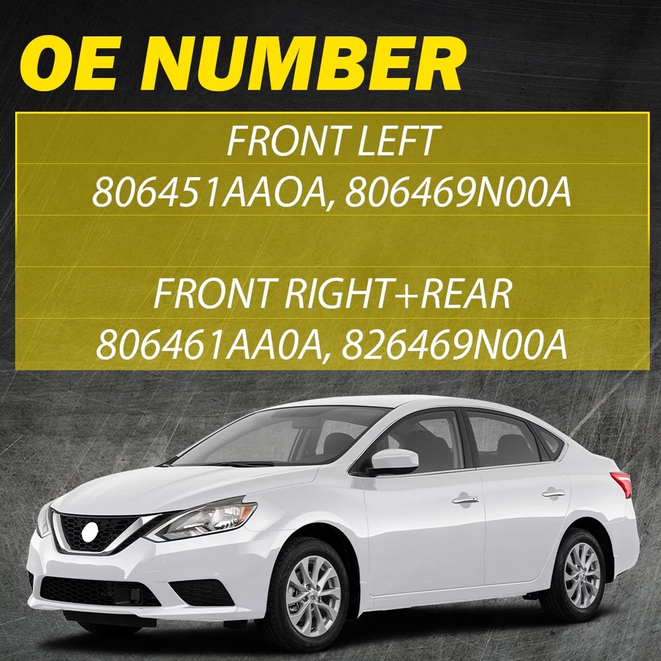 2x Exterior Door Handle Front Left+Right 806451AA0A Fit 2009-2014 Nissan Maxima - Image 3 of 4