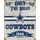 Dallas Cowboys Metal Sign Embossed Vintage Pub Man Cave Wall Decor 14.5 x 11.5