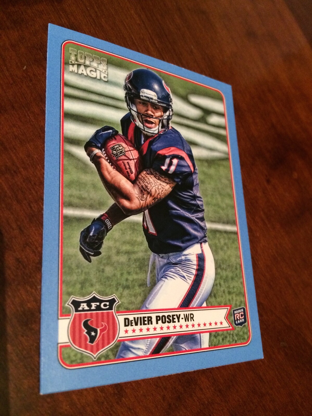 2012 Topps Magic Blue Mini Parallel Devier Posey Texans RC 69 Low S&H