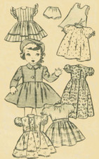 Vintage Doll Clothing Pattern 3528